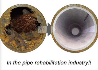 Diagram of sewer relining