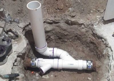 New ground plumbing by Decker Plumbing & Drains