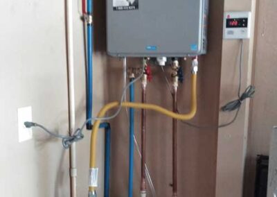 Water heating pipes